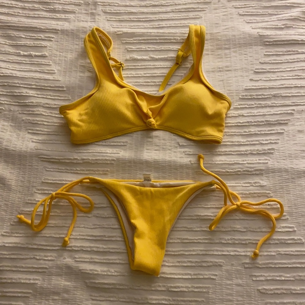 Yellow bikini